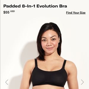 Knix Knixwear Size 7, 8 in 1 padded Evolution bra
